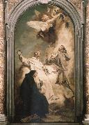 PIAZZETTA, Giovanni Battista Santi Vincent Ferrer,Hyacinth and Louis Bertrand oil on canvas